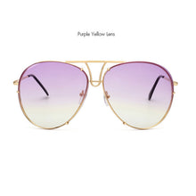 ROYAL GIRL Retro Brand Women Sunglasses Oversize Pilot Rimless 2017 Hot Summer Ombre Glasses ss627