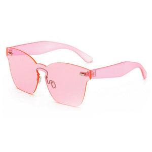 ROYAL GIRL Rimless Sunglasses Women Vintage acetate frame unique style summer shades SS656