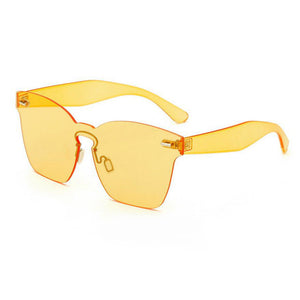 ROYAL GIRL Rimless Sunglasses Women Vintage acetate frame unique style summer shades SS656