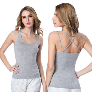 Sexy Women's Summer Vest Top Condole Belt Sports Casual Tank Tops BK
