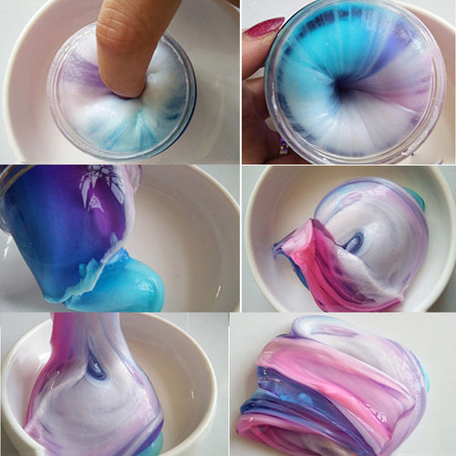 Beautiful Color Mixing Cloud Slime Squishy Putty Scented Stress Kids Clay Toy