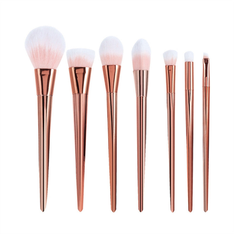 7pcs Professional Makeup Brushes Powder Applicator Kit for Foundation Blush Contour Eyeshadow Makeup