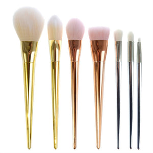 7pcs Professional Makeup Brushes Powder Applicator Kit for Foundation Blush Contour Eyeshadow Makeup