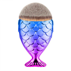 Fish Scale Makeup Brush Fishtail Bottom Brush Powder Blush Makeup Cosmetic Brush