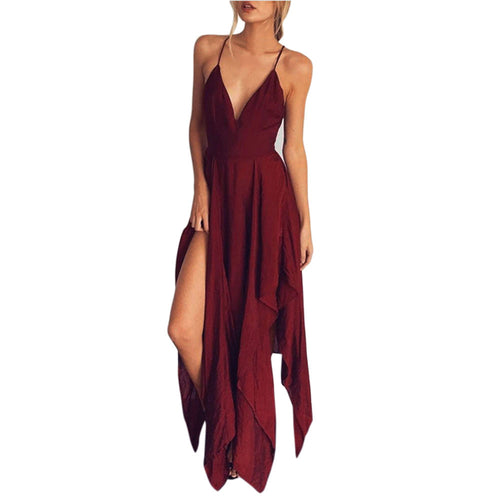 Summer Women Boho Long Evening Party Cocktail Casual Beach Dress Sundress