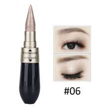 Double-end Waterproof Liquid EyeShadow Eyeliner Combination Easy To Wear Makeup