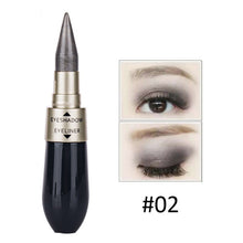 Double-end Waterproof Liquid EyeShadow Eyeliner Combination Easy To Wear Makeup