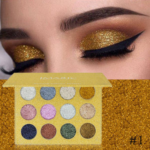 Shimmer Glitter Eye Shadow Powder Palette Matte Eyeshadow Cosmetic Makeup