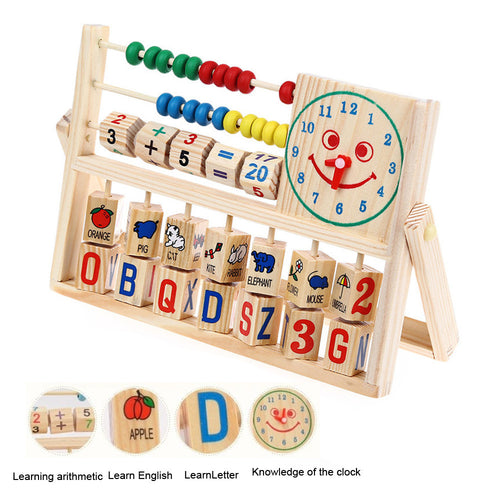 Kids Boy Girl Baby Learning Early Educational Development Abacus Wooden Toys