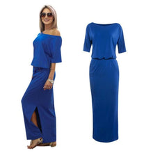 Women Summer Long Maxi BOHO Evening Party Dress with Pocket