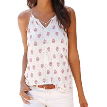 Women Summer Print Sleeveless Vest Shirt Tank Tops Blouse T-shirt