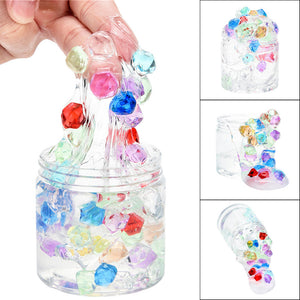 Colourful Ice Block Clear Slime Squishy Putty Scented Stress Kid Clay Toy