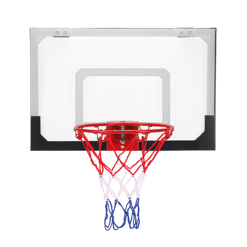 Mini Indoor Basketball 45*30 Transparent Backboard Hoop Ring Mesh Net Door Wall Mounted Game Kids Toys