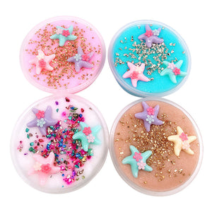 60ML Starfish Slime Mud Mixing Cloud Slime Putty Scented Stress Kids Clay Toy