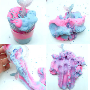 Beautiful Mermaid Mud Mixing Cloud Slime Putty Scented Stress Kids Clay Toy